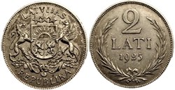 Latvia, Republic of - 2 Lati 1925
