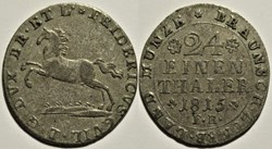 Frederick William - 1/24 Thaler 1815 Braunschweig, Duchy of Brunswick-Wolfenbüttel