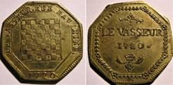 1720 Jeton Corporation:  Le Vasseur, rue Dauphine, France