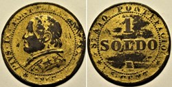 Pio IX, Pope - 1 Soldo 1867, Anno XXI - Roma, Vaticano