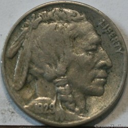 1929 San Francisco 5 Cents - Die Crack error