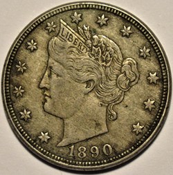 1890 5 Cents (ex.4)