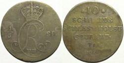 10 Schilling Courant 1788 - Duchies of Schleswig & Holstein, Christian VII of Denmark