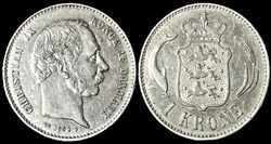 Christian IX Denmark - 1 Krone 1892
