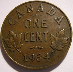 George V - 1 Cent 1934