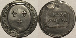 1805 Royaume d'Étrurie, 1/2 Soldo Florence - Charles II de Bourbon-Parme