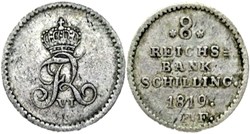 Danish duchy of Schleswig-Holstein, Frederik IX - 8 Reichsbank Schilling 1819