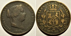 1861 Segovia - 25 Centimos - Isabel II España