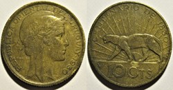 Uruguay - 10 Centésimos 1930 Paris Mint - 100th. Anniversary from Constitution Pledge