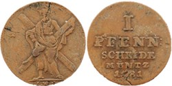 Georg III - 1 Pfennig 1781 - Duchy of Brunswick-Lüneburg-Calenberg-Hannover