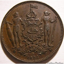 British North Borneo Co - One Cent 1884 - Borneo