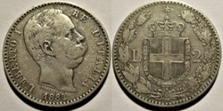 1884 Regno d'Italia, 2 Lire, Roma - Umberto I