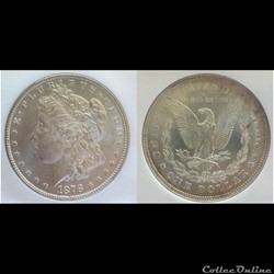 1878P 7TF Morgan Silver Dollar