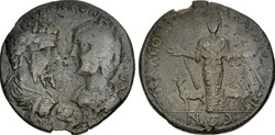 CARIA, Stratonicaea. Septimius Severus, with Julia Domna.