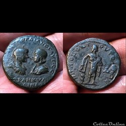Thrace, Anchialus. Gordian III, with Tranquillina