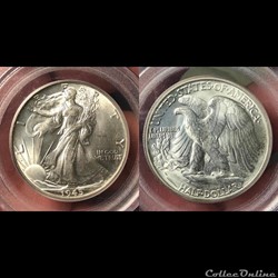 1945P Walking Liberty