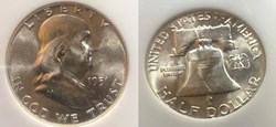 1951P Franklin Half MS65
