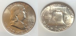 1953D Franklin Half MS65FBL