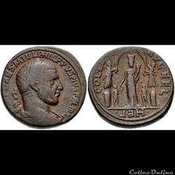 SYRIA, Coele-Syria. Heliopolis. Philip I