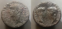 SPAIN, Colonia Romula (Seville). Tiberius, with Germanicus and Drusus Caesars.