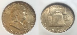 1952P Franklin Half MS65FBL