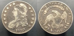 1830 Capped Bust Half Dollar