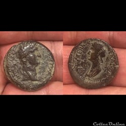 CILICIA, Anazarbus. Domitian and Domitia.