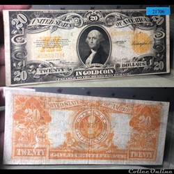 US $20 Gold Certificate