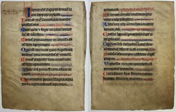 13th century Bible. Psalm.
