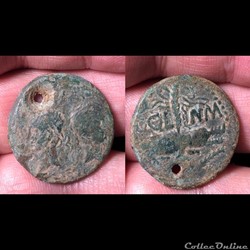GAUL, Nemausus. Augustus, with Agrippa.