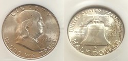 1948D Franklin Half MS64