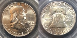 1955P Franklin Half MS65