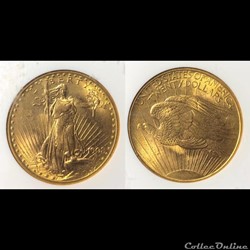 1908P $20 No Motto
