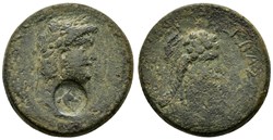 GALATIA. Koinon of Galatia. Nero with Poppaea