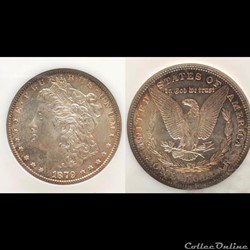 1879S Morgan Silver Dollar, MS-65