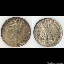 1916D Walking Liberty Obverse
