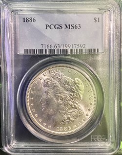 1886 Morgan Silver Dollar - Obverse