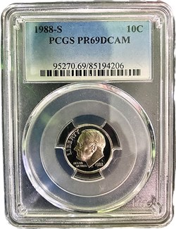 1988-S Roosevelt Dime - Obverse
