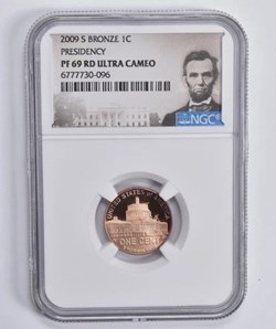 2009-S Bronze PF69 RD Lincoln Cent
