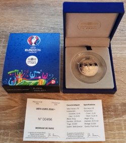 2€ France 2016 - Championnat d’Europe de l’UEFA 2016 - BE avec écrin