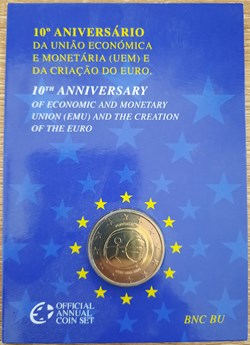 2€ Portugal 2009 - 10e anniversaire de l’Union économique et monétaire - Coincard