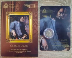 2€ Saint-Marin 2011 - 500e anniversaire de la naissance de Giorgio Vasari - Coincard