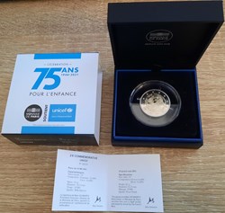 2€ France 2021 - 75ans UNICEF - BE avec écrin