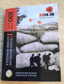 2€ Belgique 2014 - 100 ans de la Première Guerre Mondiale - Coincard BU
