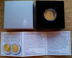 2€ Finlande 2009 - 10e anniversaire de l’Union économique et monétaire - BE avec écrin