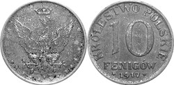 10 fenigów 1917 - 10 - second reverse - doubled die reverse 2