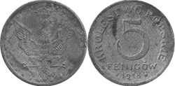 5 fenigów 1918 - 2 - doubled die obverse