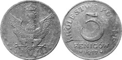 5 fenigów 1917 - 4 - doubled die obverse