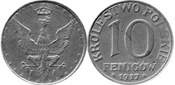 10 fenigów 1917 - 1 - first reverse