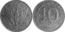 10 fenigów 1917 - 4 - first reverse - doubled die reverse 3